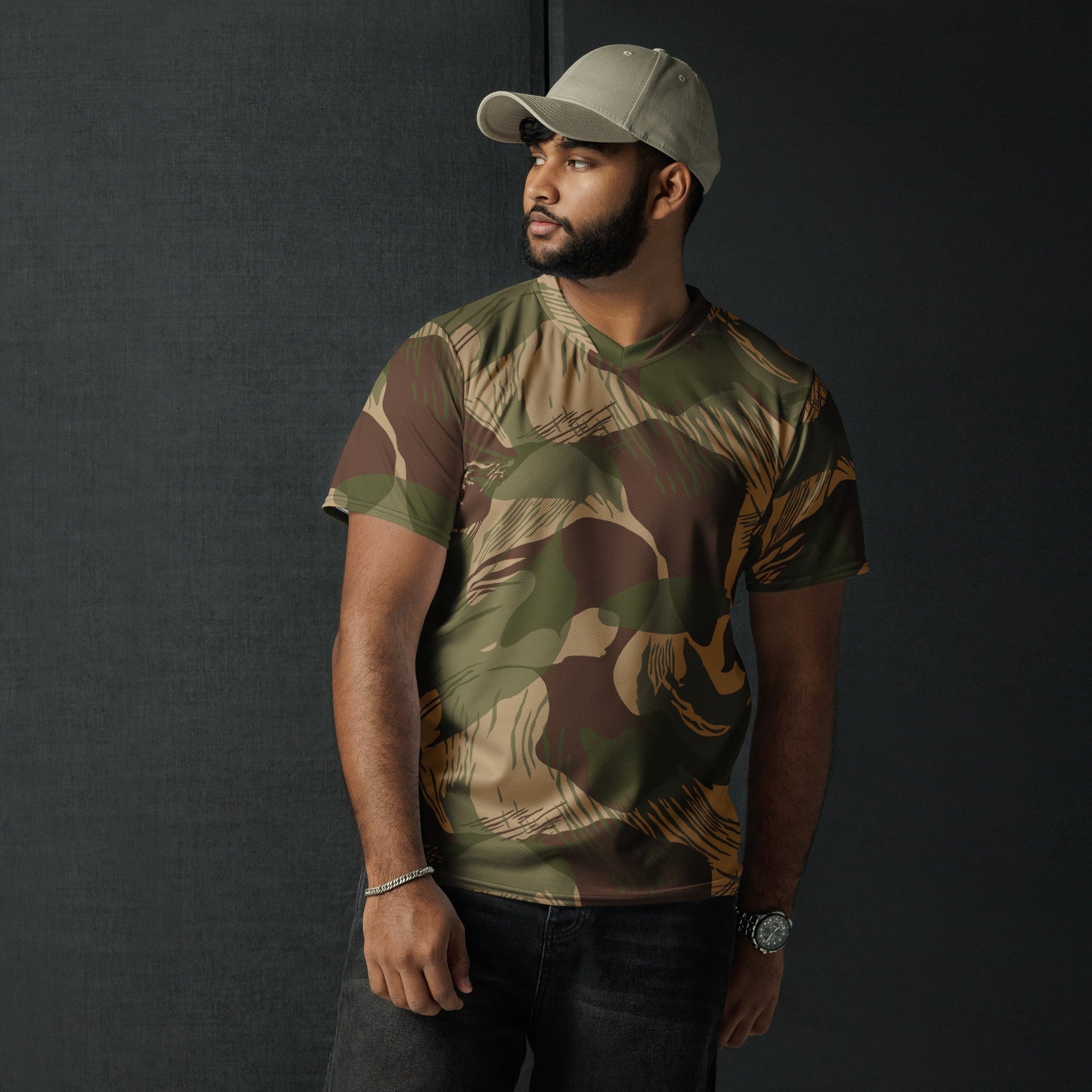 Rhodesian Brushstroke Multi terrain CAMO unisex sports jersey Sports Jerseys