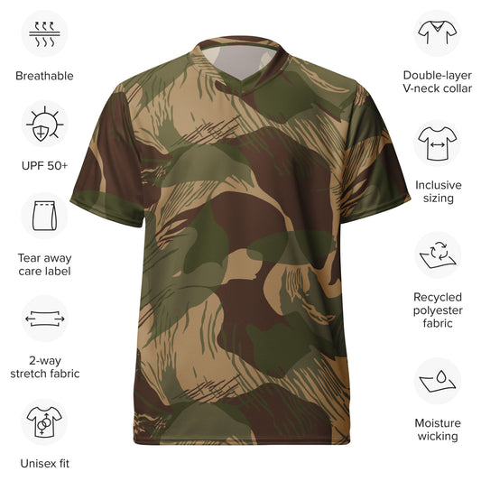 Rhodesian Brushstroke Multi terrain CAMO unisex sports jersey Sports Jerseys