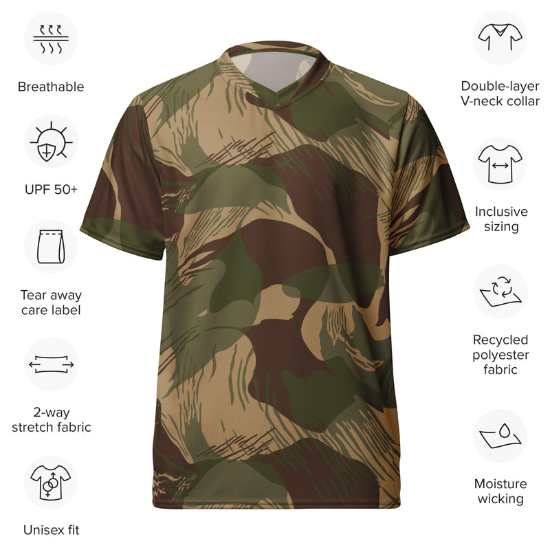 Brushstroke Multi-Terrain Rhodesian CAMO Unisex Sports Jersey