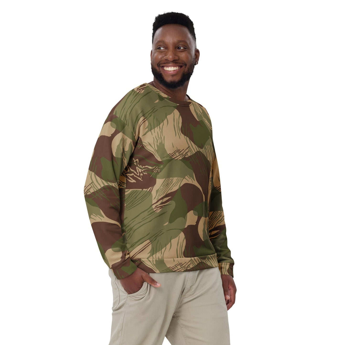 Rhodesian Brushstroke Multi-terrain CAMO Unisex Sweatshirt - Sweatshirts