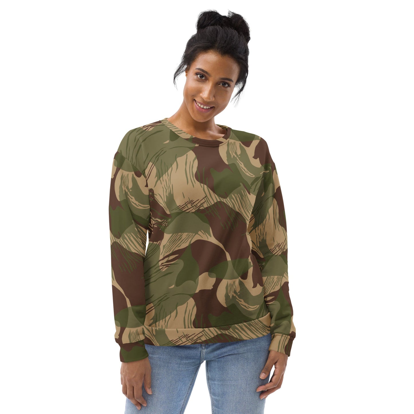 Rhodesian Brushstroke Multi-terrain CAMO Unisex Sweatshirt - Sweatshirts
