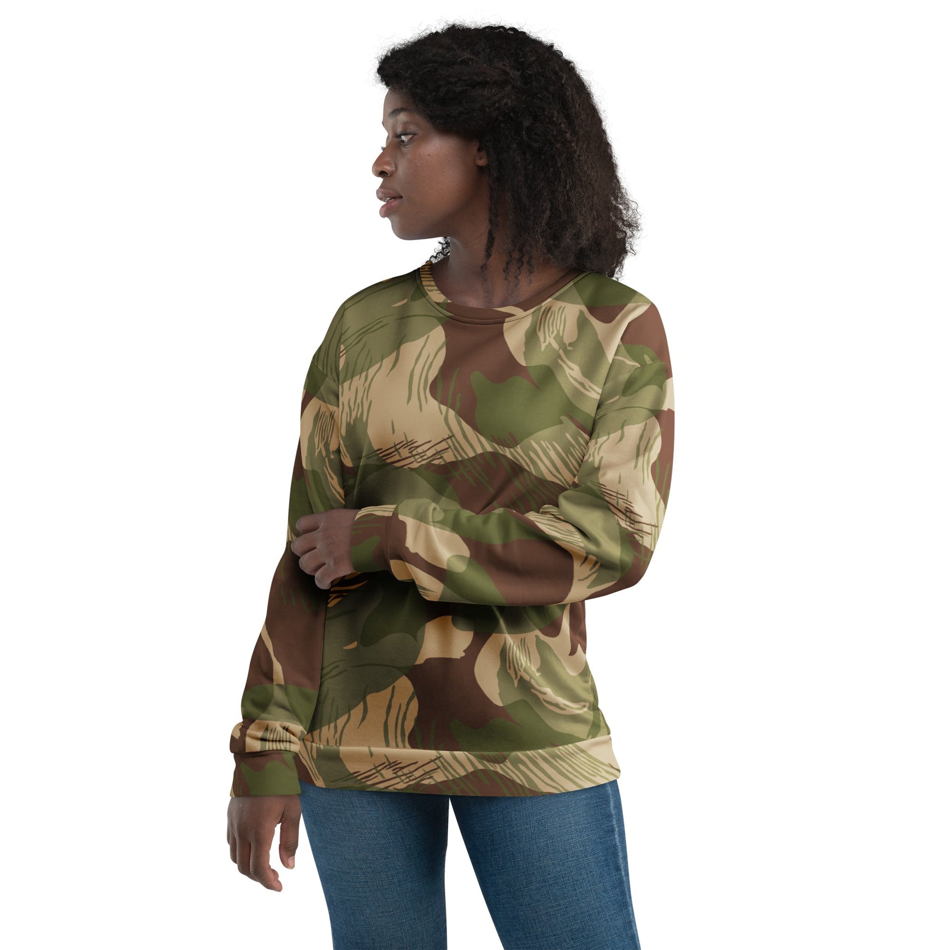 Rhodesian Brushstroke Multi-terrain CAMO Unisex Sweatshirt - Sweatshirts