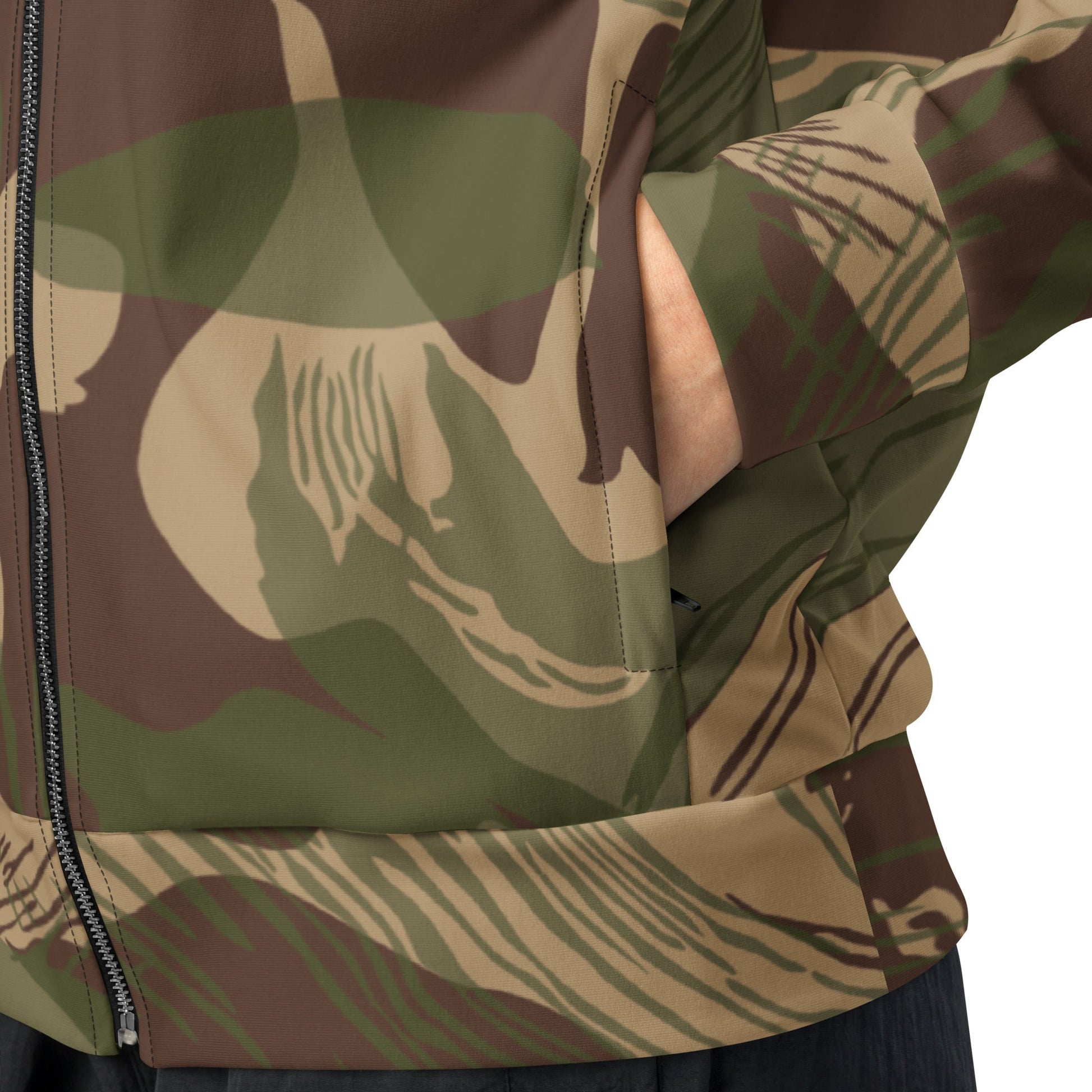 Rhodesian Brushstroke Multi-terrain CAMO Unisex track jacket - Track Jackets