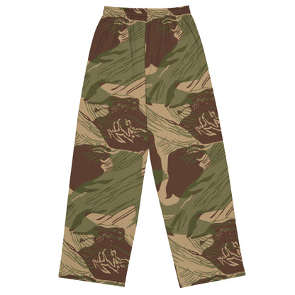 Rhodesian Brushstroke Multi terrain CAMO unisex wide leg pants Wide Pants
