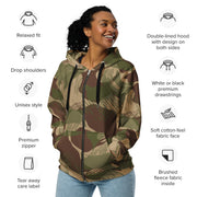 Brushstroke Multi-Terrain Rhodesian CAMO Unisex Zip Hoodie