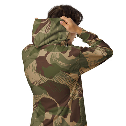 Rhodesian Brushstroke Multi terrain CAMO Unisex zip hoodie Zip Hoodies