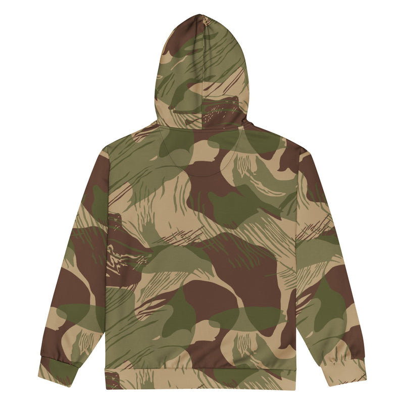 Brushstroke Multi-Terrain Rhodesian CAMO Unisex Zip Hoodie