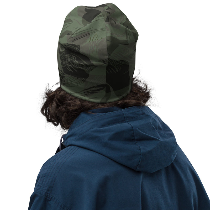 Brushstroke Night Rhodesian CAMO Beanie - Head