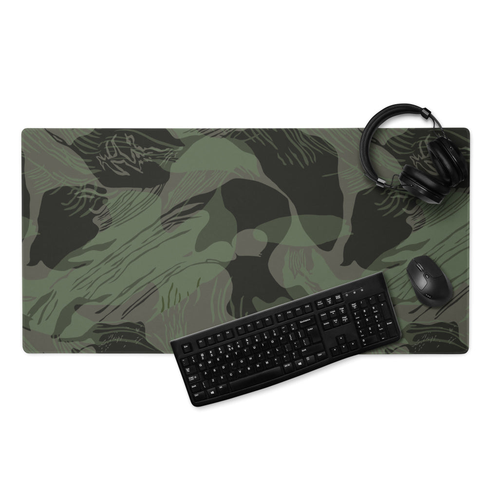 Rhodesian Brushstroke Night CAMO Gaming mouse pad - 36″×18″ - Mouse Pad