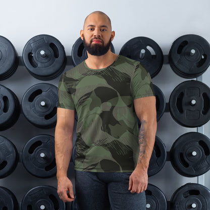 Rhodesian Brushstroke Night CAMO Mens Athletic T shirt XS Shirts