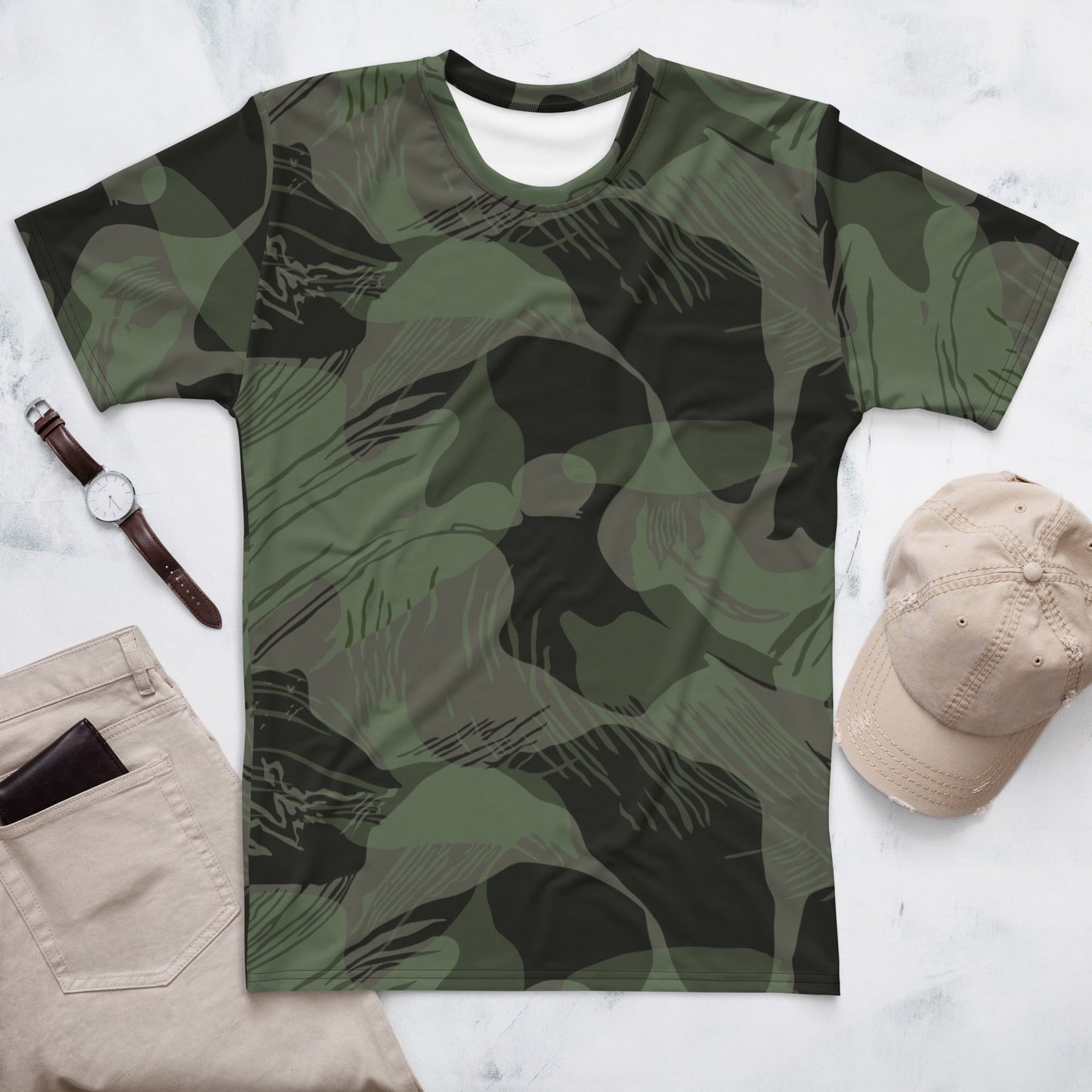 Rhodesian Brushstroke Night CAMO Mens t-shirt - XS - T-Shirts