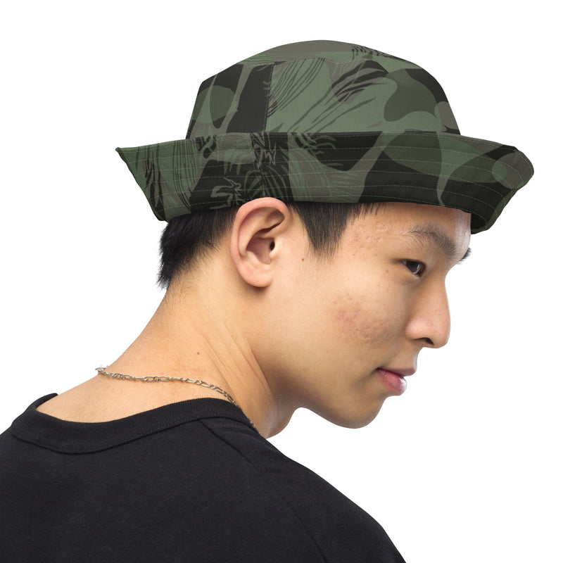 Brushstroke Night Rhodesian CAMO Reversible Bucket Hat - Head