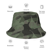 Brushstroke Night Rhodesian CAMO Reversible Bucket Hat - Head