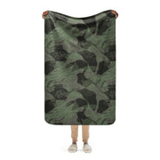 Brushstroke Night Rhodesian CAMO Sherpa Blanket - 37″×57″
