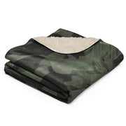 Brushstroke Night Rhodesian CAMO Sherpa Blanket