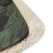 Brushstroke Night Rhodesian CAMO Sherpa Blanket