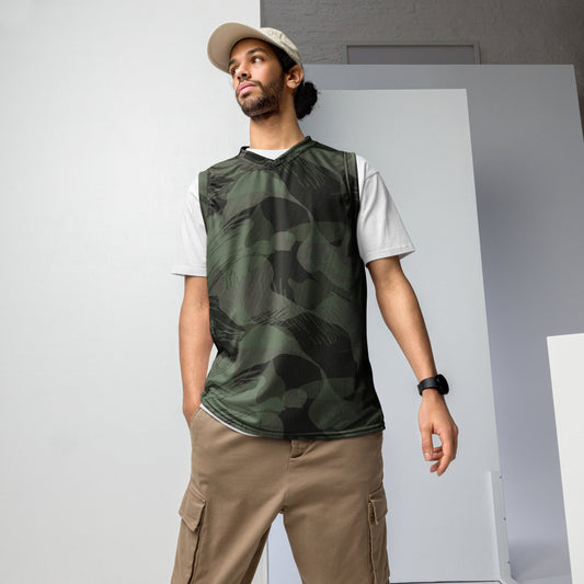 Rhodesian Brushstroke Night CAMO unisex basketball jersey - 2XS - Unisex Basketball Jersey