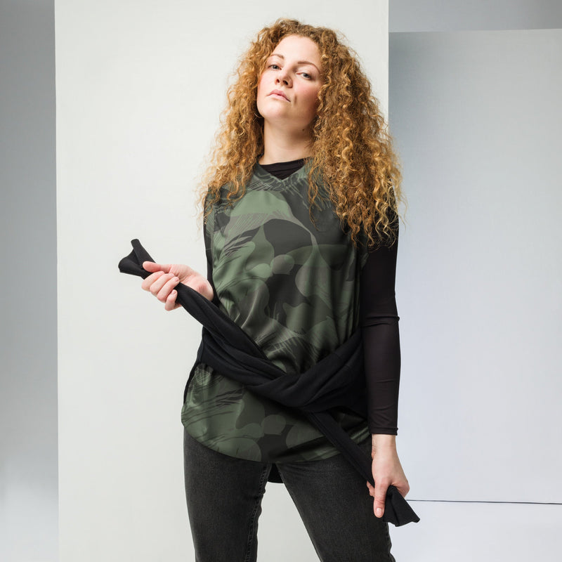 Brushstroke Night Rhodesian CAMO Unisex Basketball Jersey