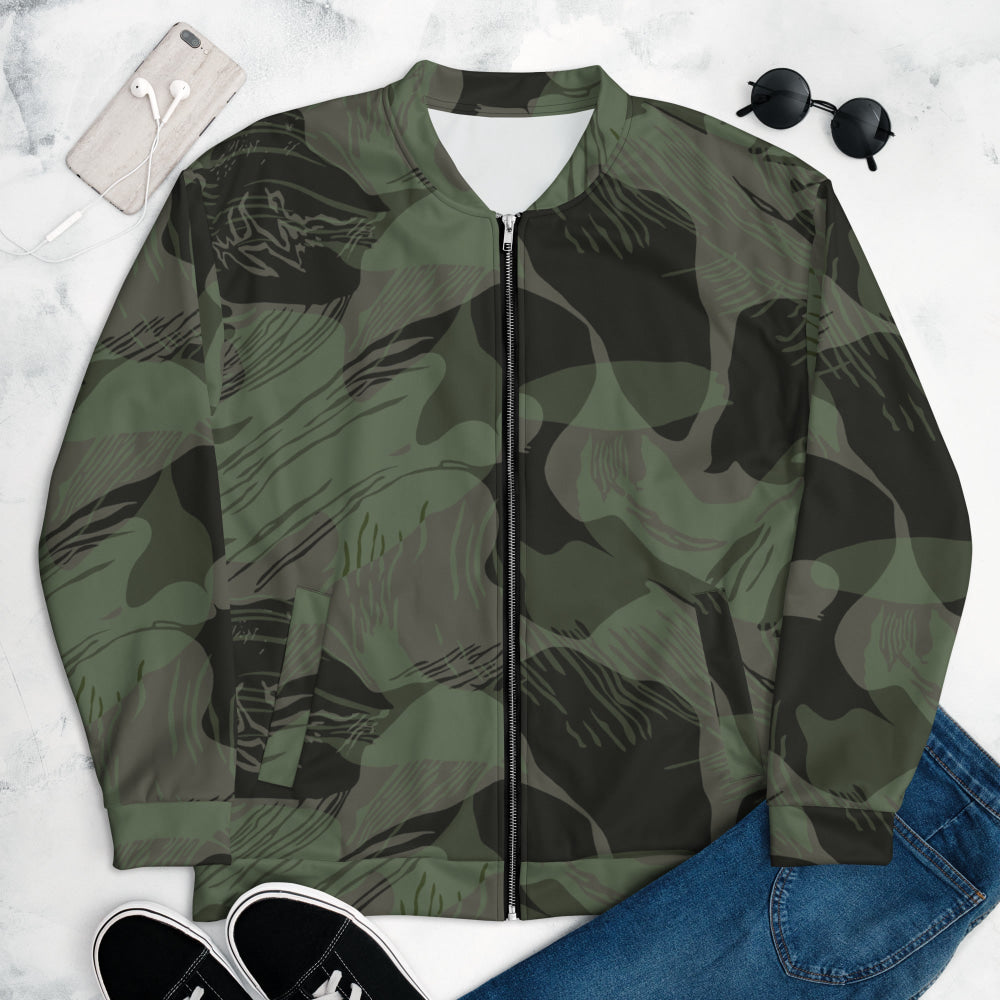 Rhodesian Brushstroke Night CAMO Unisex Bomber Jacket - XS