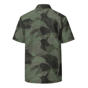 Brushstroke Night Rhodesian CAMO Unisex Short-Sleeve Button Shirt - Button-Up