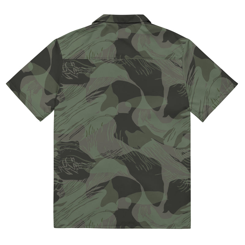 Brushstroke Night Rhodesian CAMO Unisex Short-Sleeve Button Shirt - Button-Up