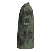 Brushstroke Night Rhodesian CAMO Unisex Short-Sleeve Button Shirt - Button-Up