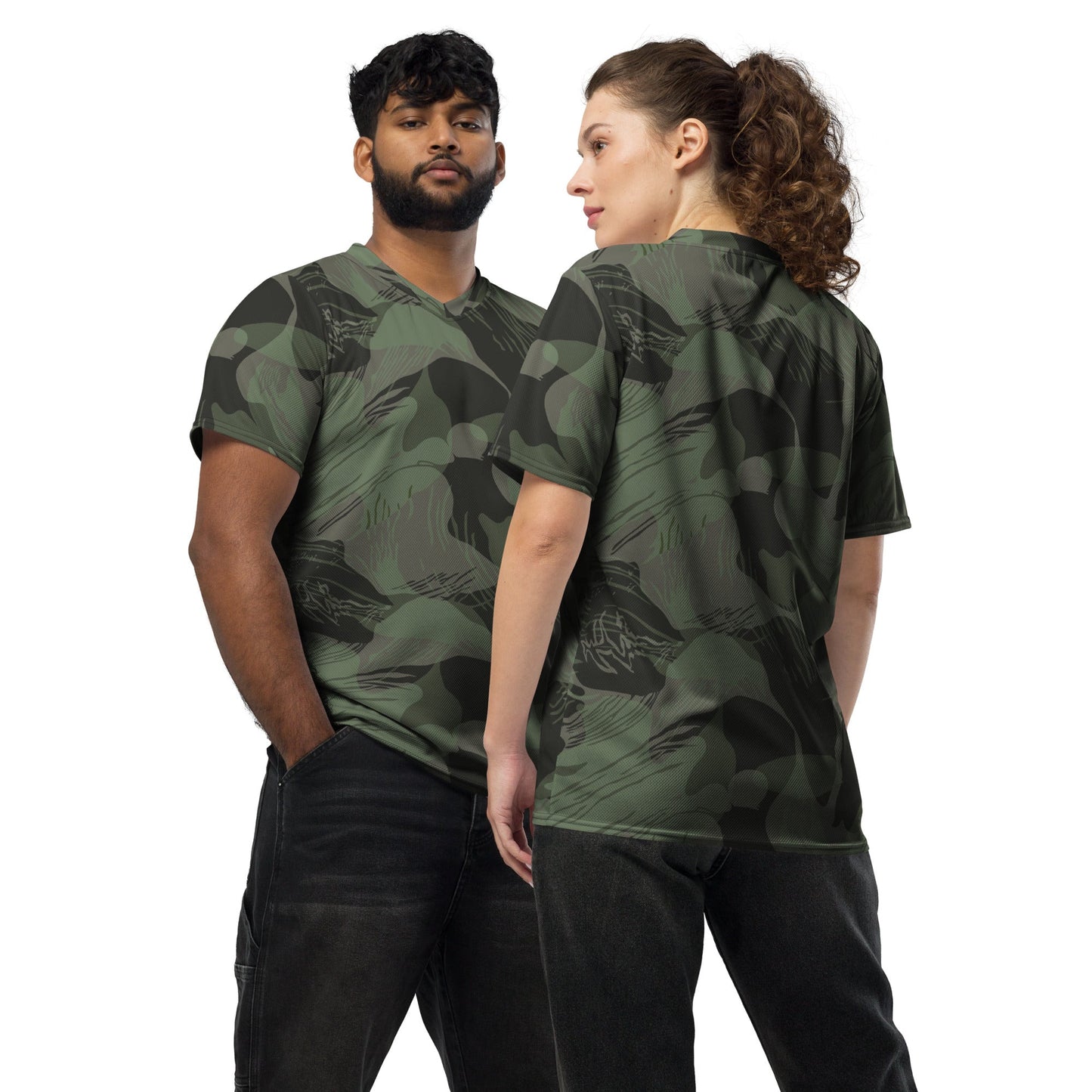 Rhodesian Brushstroke Night CAMO unisex sports jersey 2XS Sports Jerseys