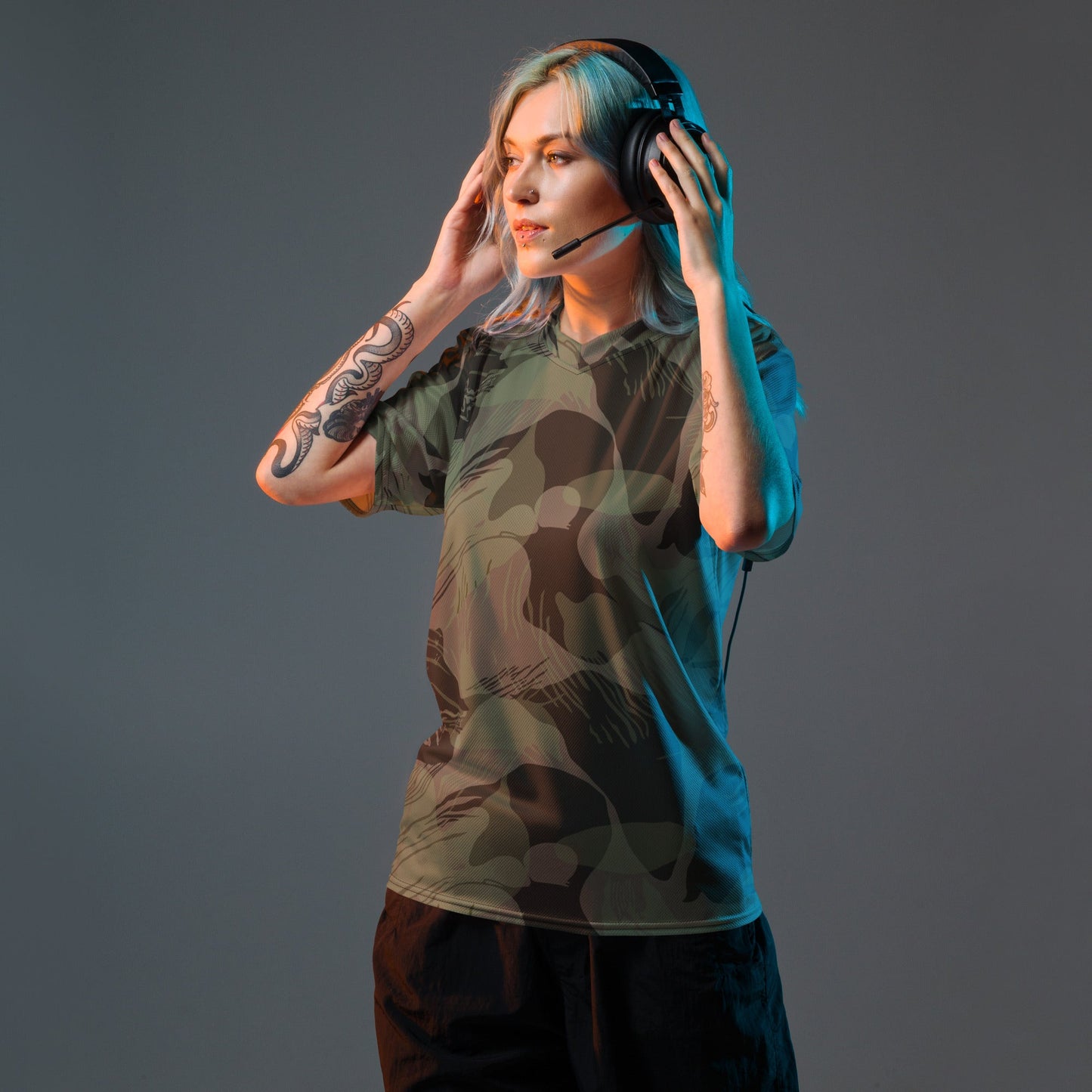 Rhodesian Brushstroke Night CAMO unisex sports jersey Sports Jerseys