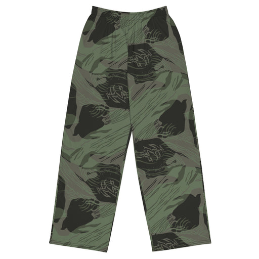 Brushstroke Night Rhodesian CAMO Unisex Wide-Leg Leisure Pants - 2XS - Pant