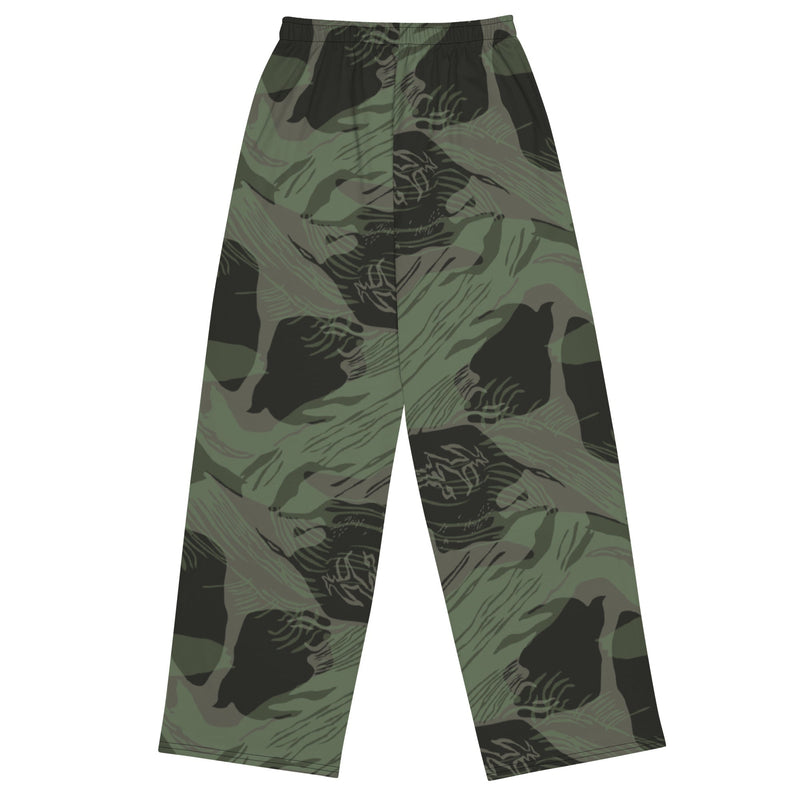 Brushstroke Night Rhodesian CAMO Unisex Wide-Leg Leisure Pants - Pant