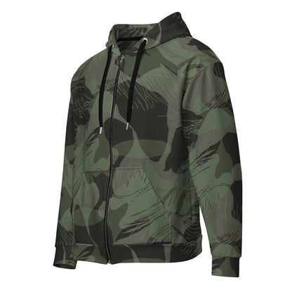 Rhodesian Brushstroke Night CAMO Unisex zip hoodie - 2XS - Zip Hoodie