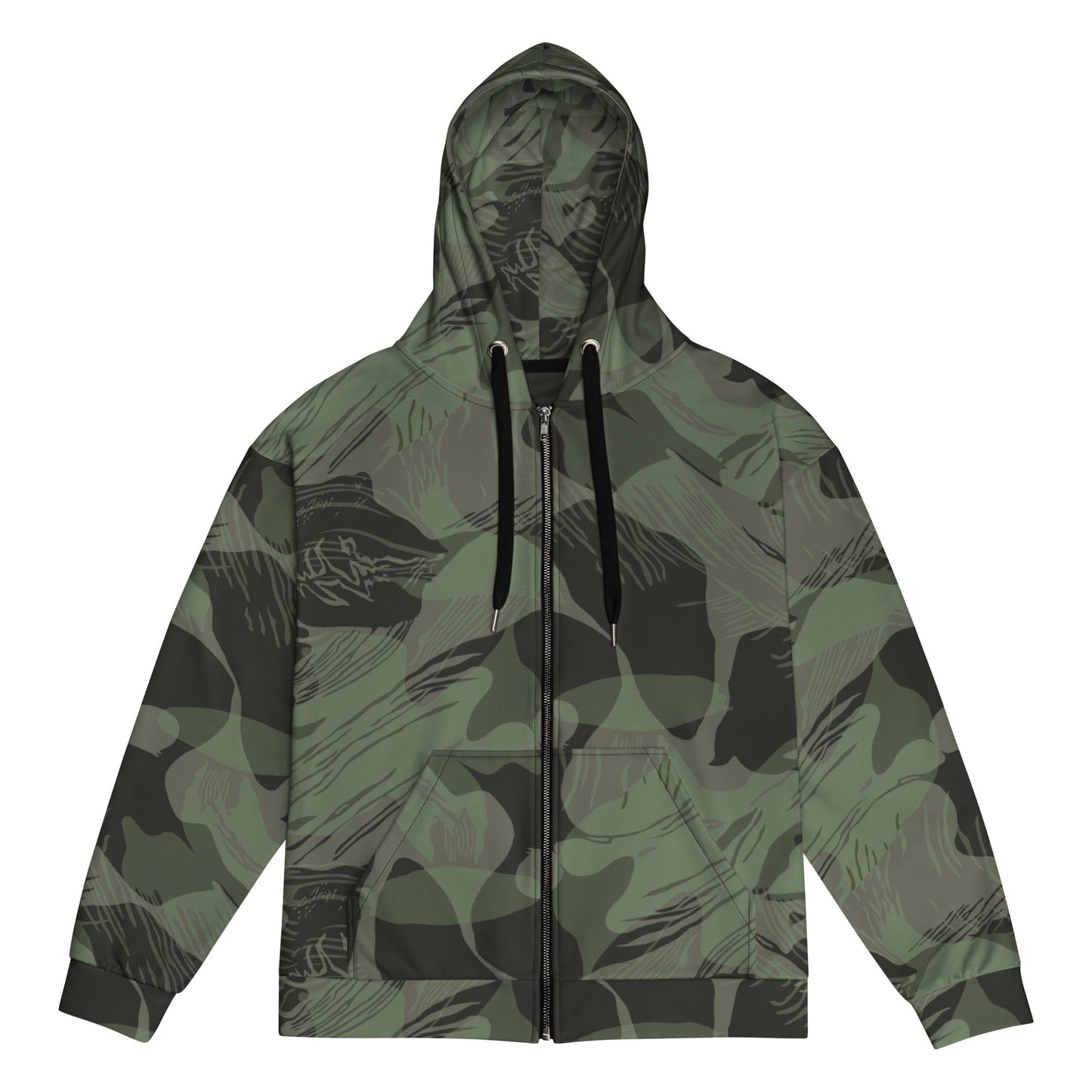 Rhodesian Brushstroke Night CAMO Unisex zip hoodie 2XS Zip Hoodies