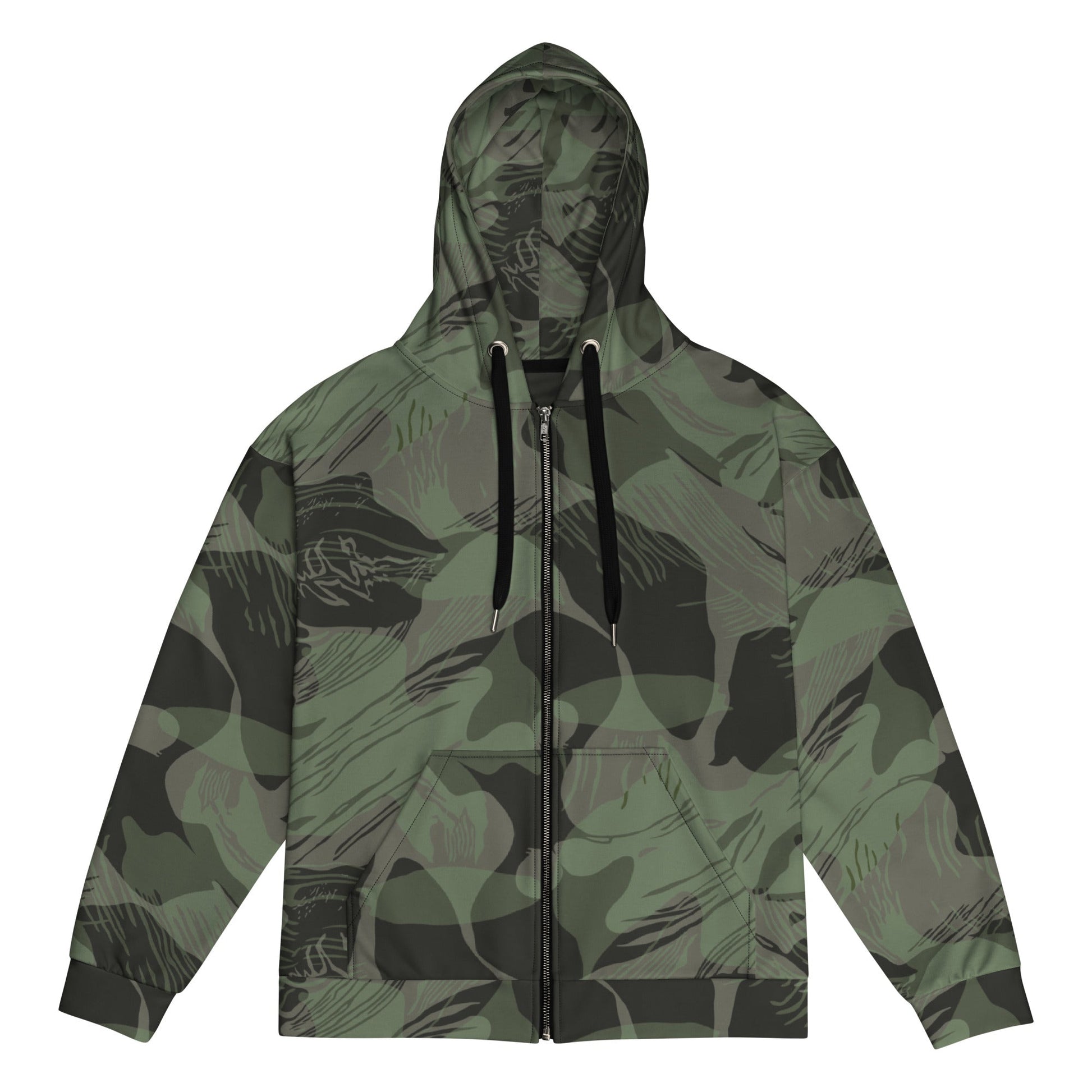 Rhodesian Brushstroke Night CAMO Unisex zip hoodie 2XS Zip Hoodies