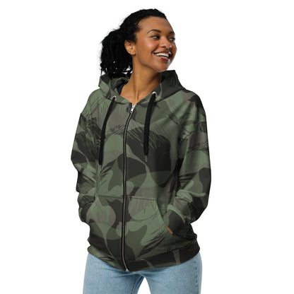 Rhodesian Brushstroke Night CAMO Unisex zip hoodie - Zip Hoodie