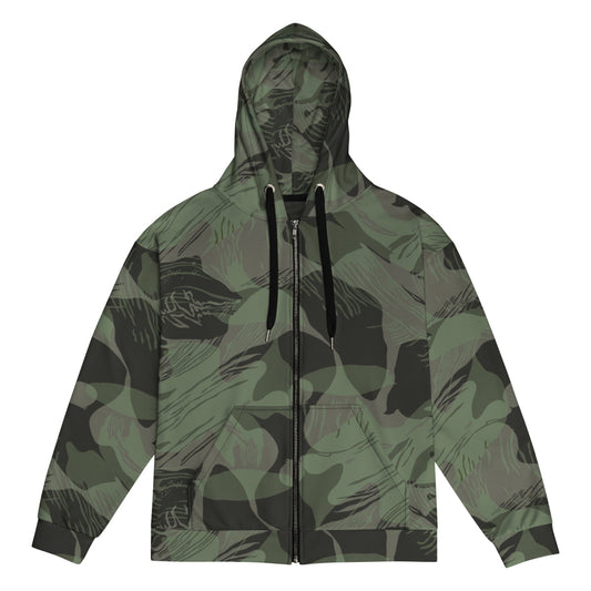 Rhodesian Brushstroke Night CAMO Unisex zip hoodie - Zip Hoodie