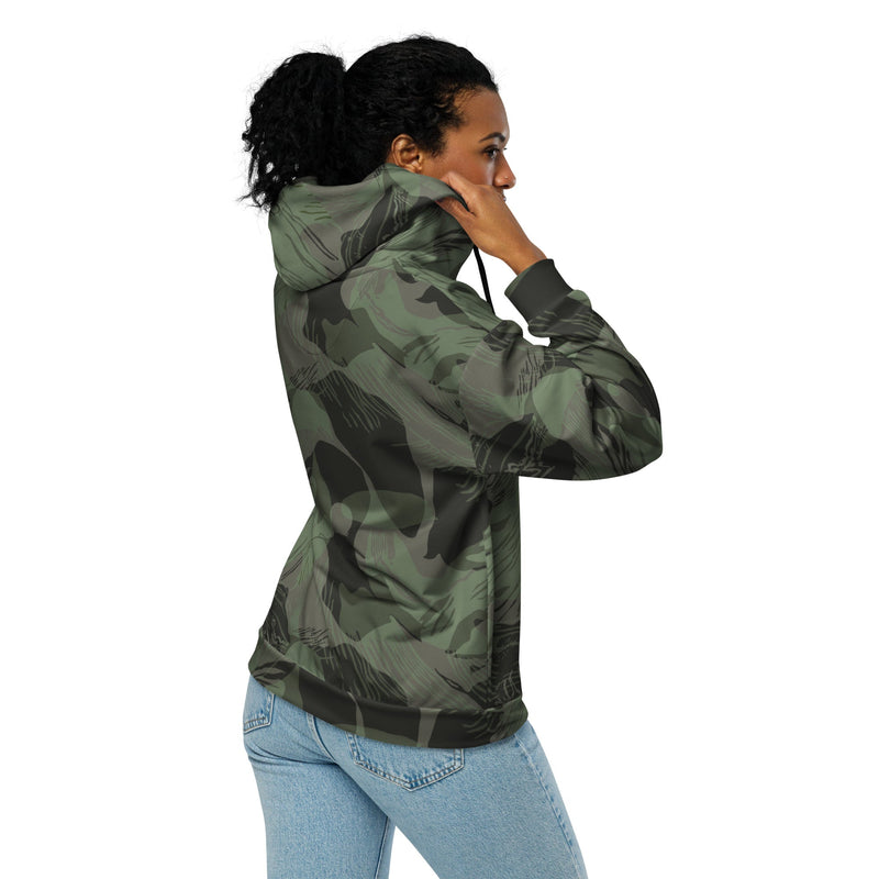 Brushstroke Night Rhodesian CAMO Unisex Zip Hoodie