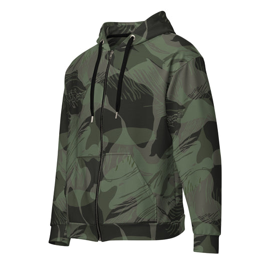 Rhodesian Brushstroke Night CAMO Unisex zip hoodie Zip Hoodies