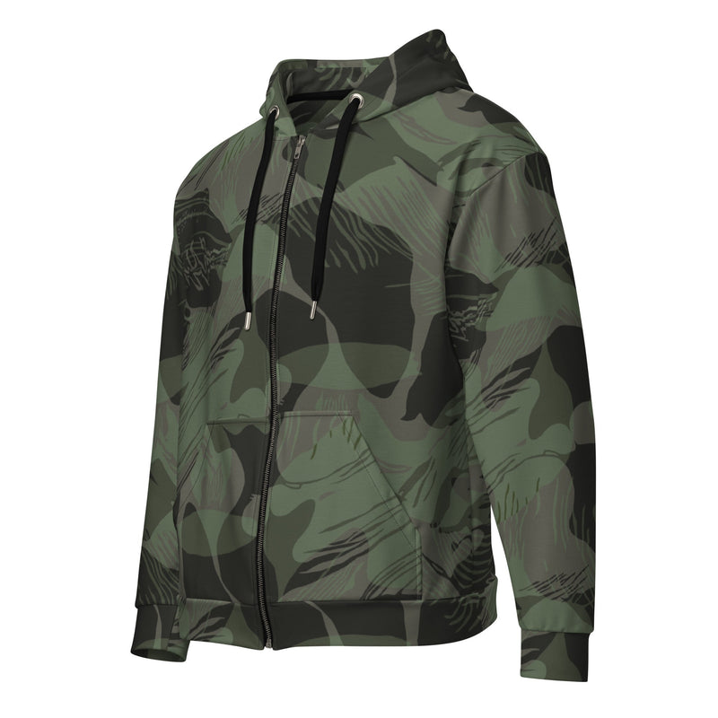 Brushstroke Night Rhodesian CAMO Unisex Zip Hoodie