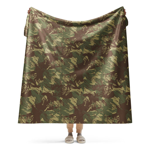 Brushstroke Rhodesian CAMO Sherpa Blanket - 60″×80″