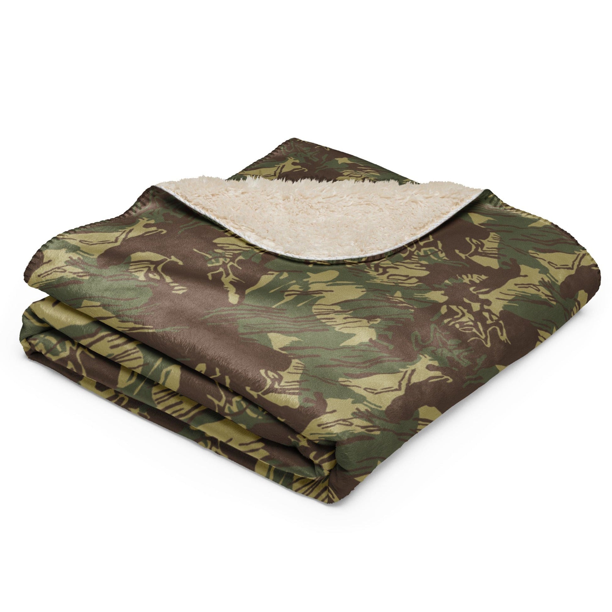 Rhodesian Brushstroke CAMO Sherpa blanket - Blankets