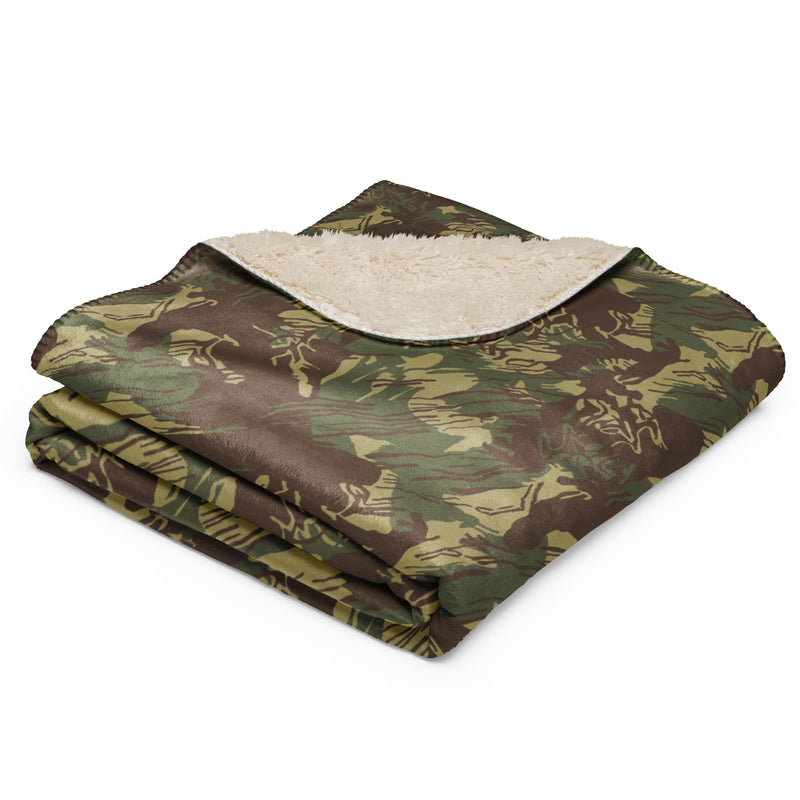 Brushstroke Rhodesian CAMO Sherpa Blanket