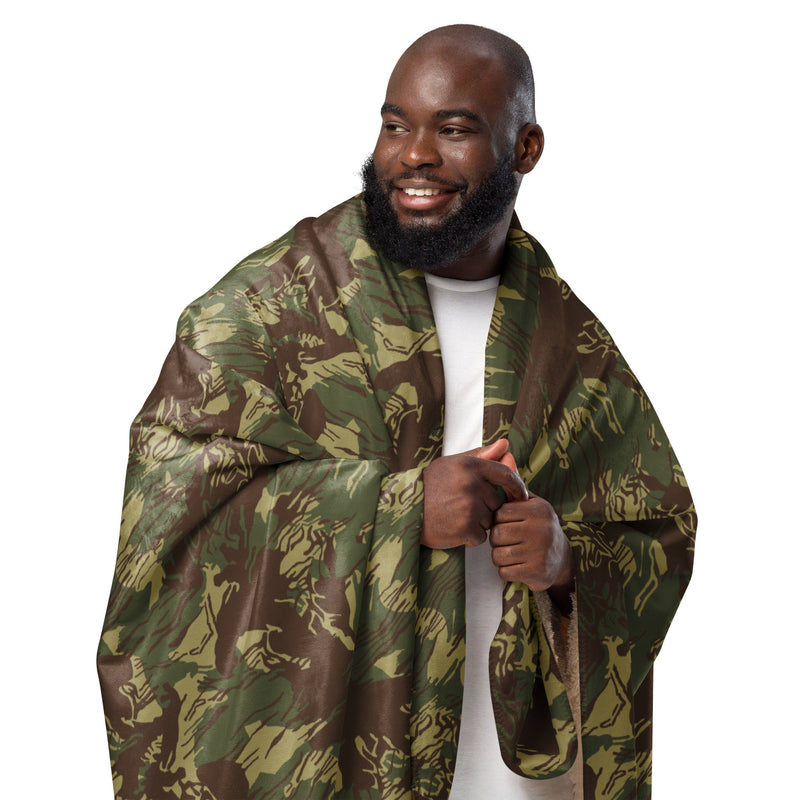 Brushstroke Rhodesian CAMO Sherpa Blanket