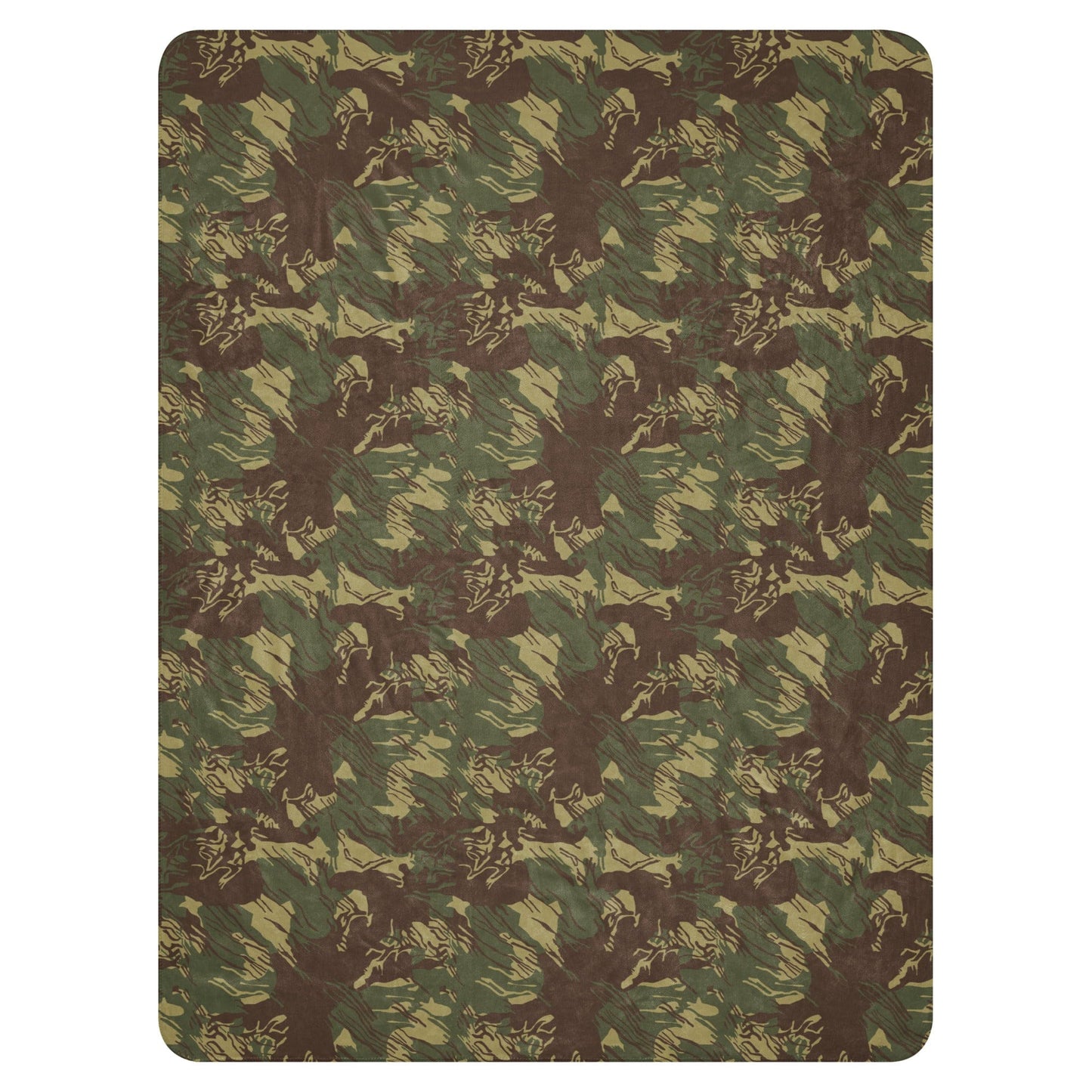 Rhodesian Brushstroke CAMO Sherpa blanket - Blankets