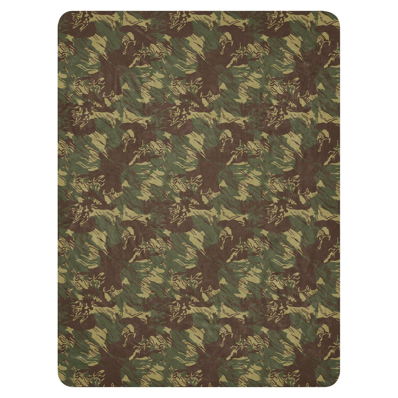 Brushstroke Rhodesian CAMO Sherpa Blanket