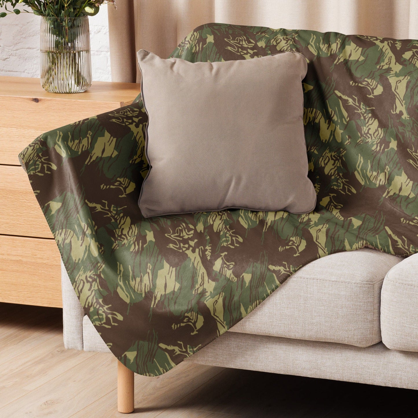 Rhodesian Brushstroke CAMO Sherpa blanket - Blankets