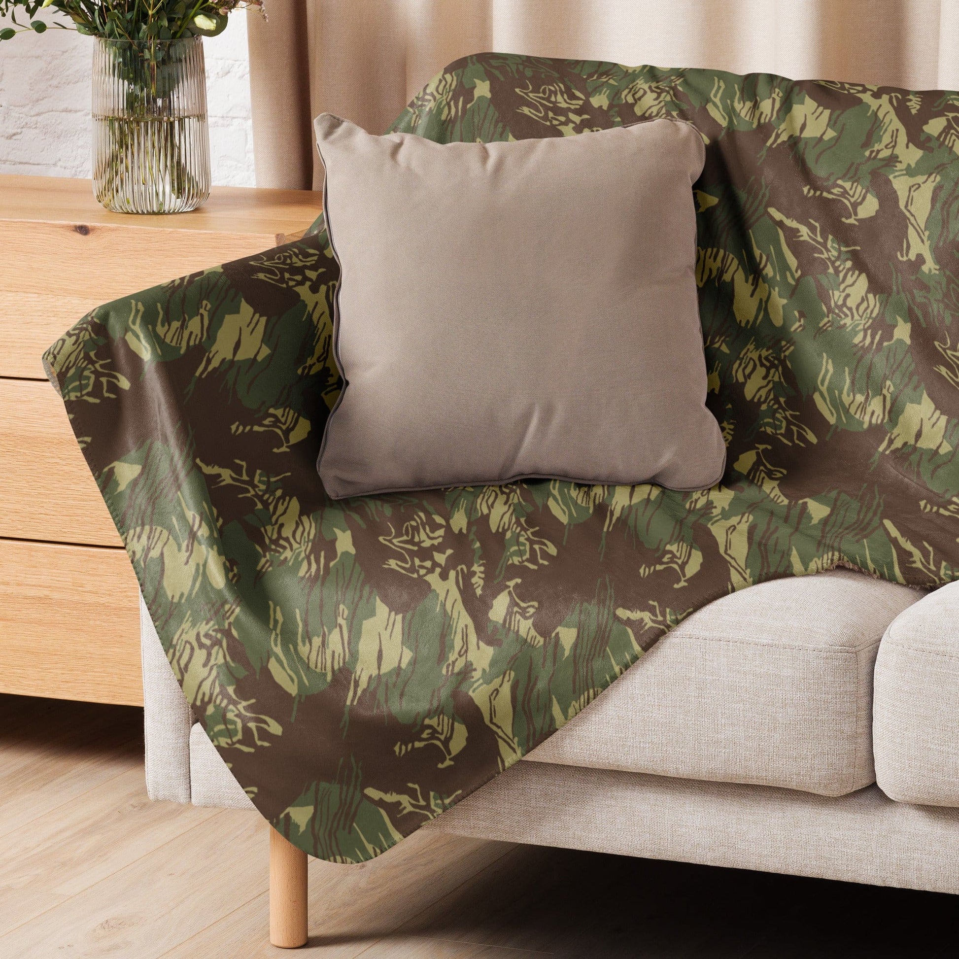 Rhodesian Brushstroke CAMO Sherpa blanket - Blankets