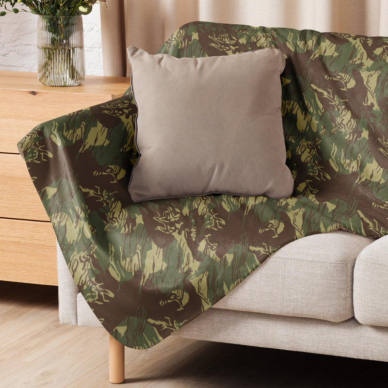 Brushstroke Rhodesian CAMO Sherpa Blanket