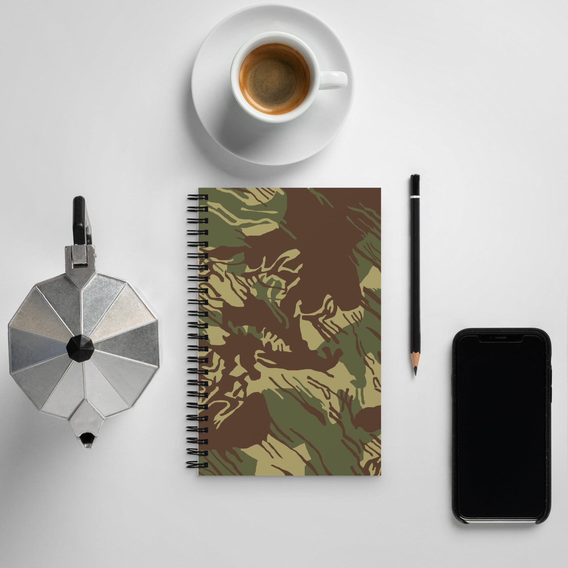 Rhodesian Brushstroke CAMO Spiral notebook - Notebooks