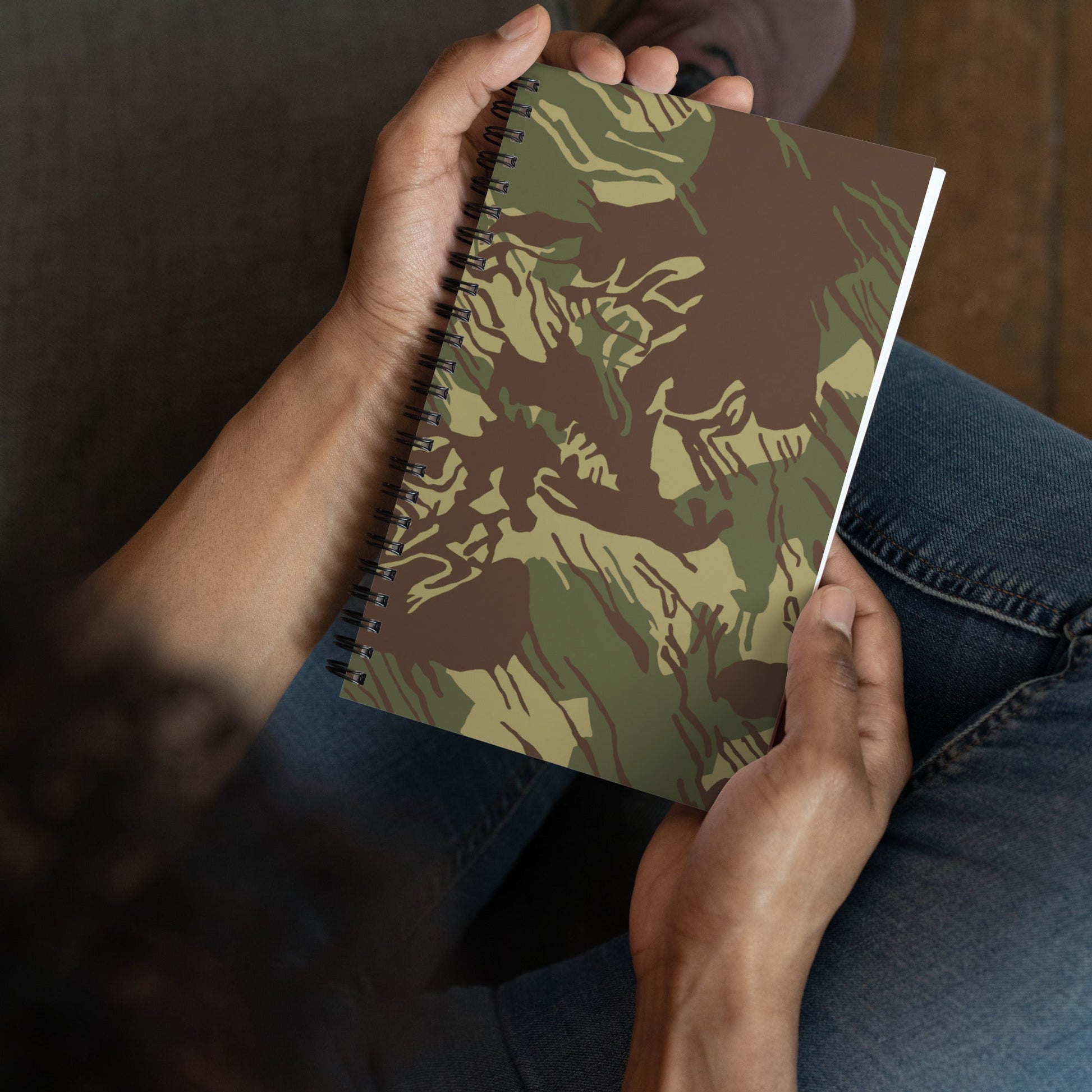 Rhodesian Brushstroke CAMO Spiral notebook - Notebooks