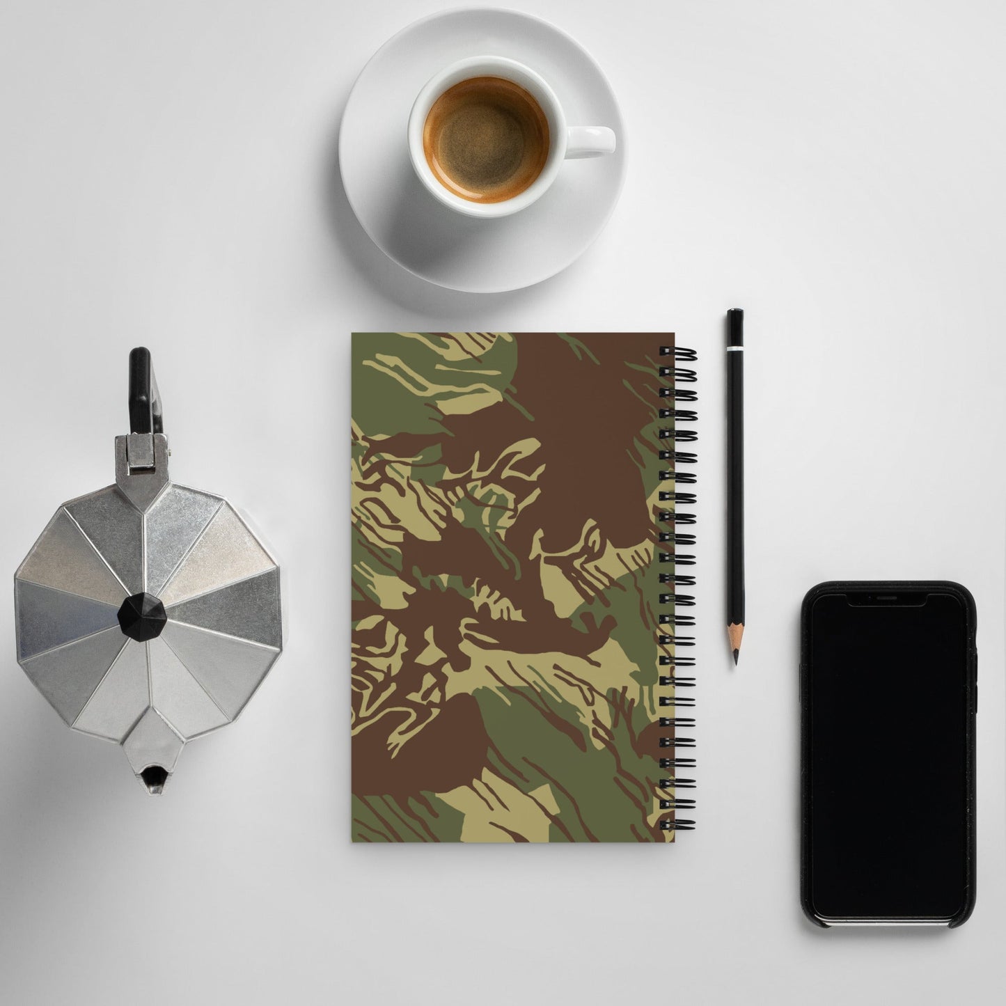 Rhodesian Brushstroke CAMO Spiral notebook - Notebooks